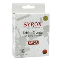 Syrox 5V 2A Tablet İnce Uç Tablet Şarjı