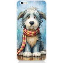 Apple Uyumlu iPhone 6 Plus Atkılı Sevimli Yavru Köpek Desenli Silikon Kılıf Çok Renkli