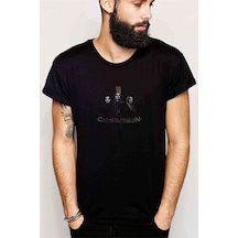 Carach Angren Phantom Ship Baskılı Siyah Erkek Tshirt
