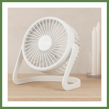 Bezos Usb Şarjlı Masaüstü Fan 14.5x14.1 Cm Pvc Gövde Hb006