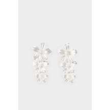 DeFacto Kadın Çiçekli Silver Küpe F0909AXNSSR4