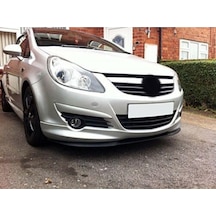 Opel Corsa D Uyumlu Ön Tampon Eki Cupra Lip Mat Siyah Body Kit