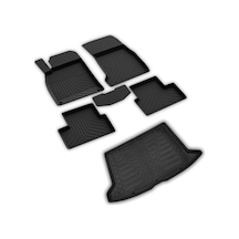 Ferrous Autoaccessories Mercedes Gla 200 H247 İle Uyumlu 4d Paspas Ve 3d Bagaj Havuzu 2020 Ve Üstü Açık Bej