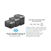 Taşınabilir 12v - 24v - 220v Araç Buzdolabı 50 Litre