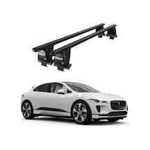 Royal Jaguar I-pace 2018 Ve Sonrası Uyumlu Siyah Kilitli Ara Atkı Port Bagaj Tavan Barı