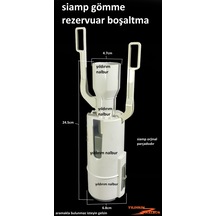 Siamp Gömme Rezervuar Üst Boşaltma Yeni Model İç Takım Sifonu