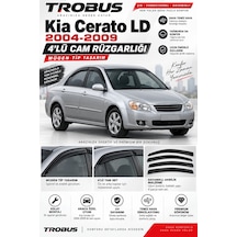 Kia Cerato 1. Ld 2004-2009 Sedan Mügen Cam Rüzgarlığı 4'lü Takım
