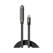 Standlı Type-c To Type-c Şarj Kablosu 150 Cm 240w Örgülü Hızlı Şarj & Data Kablosu Telefon Tablet Tutucu Macbook Uygun