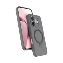 Huawei Honor 600 Lite Regal Magsafe Standlı Kapak - Titan Gri Çok Renkli