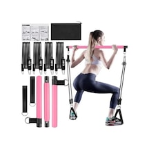 Ayarlanabilir Zorluk Pilates Barı Egzersiz Çubuğu Açık Bej