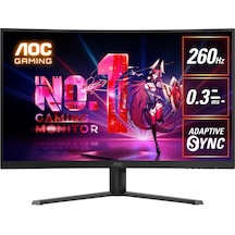 Aoc C32g42ze 32" 260hz 0,3ms Full Hd Hdr10 Va Curved Oyuncu Monitörü