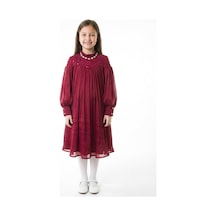 Xo Kids Kız Çocuk Elbise 11-14 Yaş 1228 Bordo