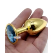 Erofoni Paslanmaz Süper Alüminyum Alaşım 7 CM Çelik Metal Gold Anal Alıştırıcı Genişletici Anal Plug
