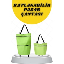 Katlanabilir Tekerlekli Alışveriş Çantası Pratik Ve Detaylı Pazar Arabası