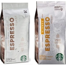 Starbucks Blonde Espresso Ve Dark Roast Espresso Çekirdek Kahve 250 Gx2 Adet