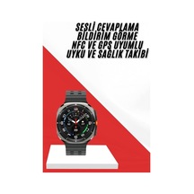 Akıllı Saat Müzik Dinleme Nabız Ölçer Nfc Ve Gps Uyumlu Sesli Asistan