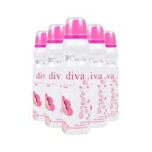 Cecile Diva Kadın Sprey Deodorant 150 ML x 5