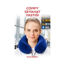 Viscofoam Comfy Ortopedik Seyahat Yastığı Visco Boyun Destekli Seyahat Yastığı - Mavi | Ergo Travel