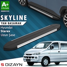 S-dizayn Hyundai H-1 Starex Uzun Şase Skyline Krom Yan Basamak 213 Cm 1998-2007 A+ Kalite