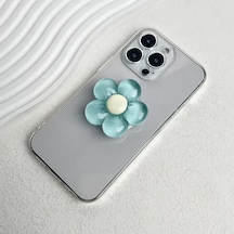 3d Çiçek Tasarımlı 3m Yapıştırmalı El Parmak Tutucu Cep Telefonu Tutacağı - Al5246 Model 1