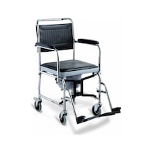 Medikaltec Commode Wheelchair - Wc Ap.tuv.-banyo Tek.sand.