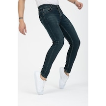 Erkek Yeşil Tint Destroy Skinnyfit Likralı Jean Kot Pantolon Yeşil