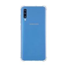 Iletişim Galaxy A70 Şeffaf Airbag Antishock Köşe Korumalı Silikon Kılıf Diğer