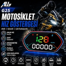 Ally Hud G25 Obd2 + Gps Head Up Display Hud Dijital Hız Göstergesi - Motosiklet İle Uyumlu- 5775