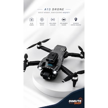 A13 Drone 4k Hd Kameralı Fırçasız Motor Akıllı Engel Sensörlü Katlanabilir Drone