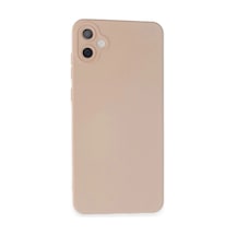 Samsung Galaxy A05 Kılıf Nano İçi Kadife Silikon - Pudra