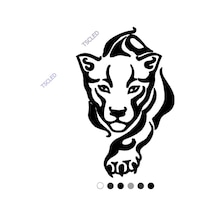 Sessizce Gelen Aslan Sticker Yapıştırma 17Cm