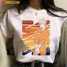 Snapbuy Muz Balık Erkek Beyaz T-shirt 2021 Grafik Tee Harajuku Kawaiihaki Haki
