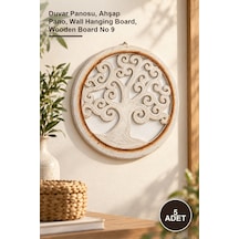 5 Adet Ahşap Duvara Asmalı Pano Duvar Panosu, Ahşap Pano, Wall Hanging Board, Wooden Board No 9