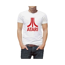 Atari Logo Baskılı Beyaz Erkek Tshirt (530985427)