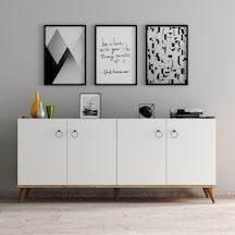Tanmob Modern Konsol Beyaz - Çam - Ksl0103