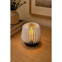 Dekoratif Led Tealight Mumluk Masaüstü Aydınlatma 1 Adet 7x7,5 Cm Siyah - 871554504 Siyah