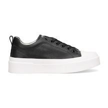 Lufian 122230055 Mia Kadın Hakiki Deri Klasik Sneaker Siyah Siyah
