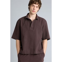 Defacto %100 Pamuk Boxy Fit Gömlek F8622ax26spbn192 Kahve-bn192