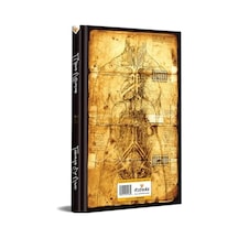 Da Vinci Tasarımlı Not Defteri, Çizgili, 13x21 Cm, 192 Sayfa 124-Pembe