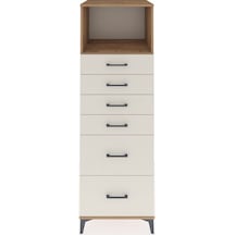 Kronos Dolap Tek Raflı 6 Çekmeceli 60x59x182 Çam-aytaşı Çam