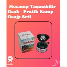 Kolay Ayarlanabilir Alevli Ve Güvenli Metal Kamp Ocağı Siyah