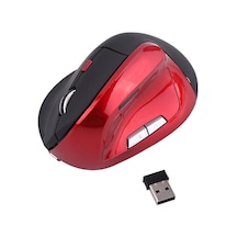 Kablosuz Optik Dikey Oyun Faresi, Profesyoneller İçin Şarj Edilebilir Oyun Faresi, Kırmızı