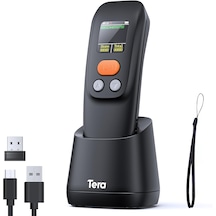 Tera 1600 Kablosuz 1d 2d Qr Barkod Okuyucu Ergonomik El Tipi 3in1 Bluetooth, 2.4g Kablosuz, Usb Süper Kod Çözme Cmos Sensörlü Tarayıcı