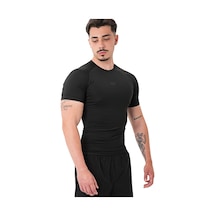 Musclecloth Tech Kısa Kollu T-shirt Siyah Siyah