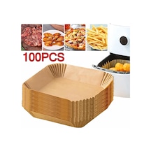 Hombey Halka Ve Kare Yemek Pişirme Kağıtları, 100 Adet, 16x4.5cm, Yüksek Sıcaklığa Dayanıklı, Yemek Kalitesi, Yağ Emici, Hava Fritözü İçin Özel