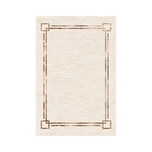 Kartela Halı Seno Halı Kaymaz Taban Makinede Yıkanabilir Halı Bej - 80 X 120 Cm