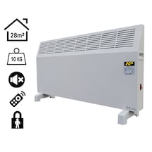 Heatbox Konvektör Isıtıcı 2500W Uzaktan Kumandalı Dijital HBK2500D