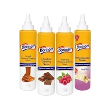 Karma Koli Topping Sos Karamelli Çikolatalı Frambuazlı Beyaz Çikolata 4 x 300 G