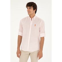 U.s. Polo Assn. Erkek Pudra Gömlek Desenli 50282861-vr042 Pudra