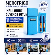 Mercfrigo İnsülin Soğutucu Cüzdan-açık Mavi- 2 Kalemlik Frio